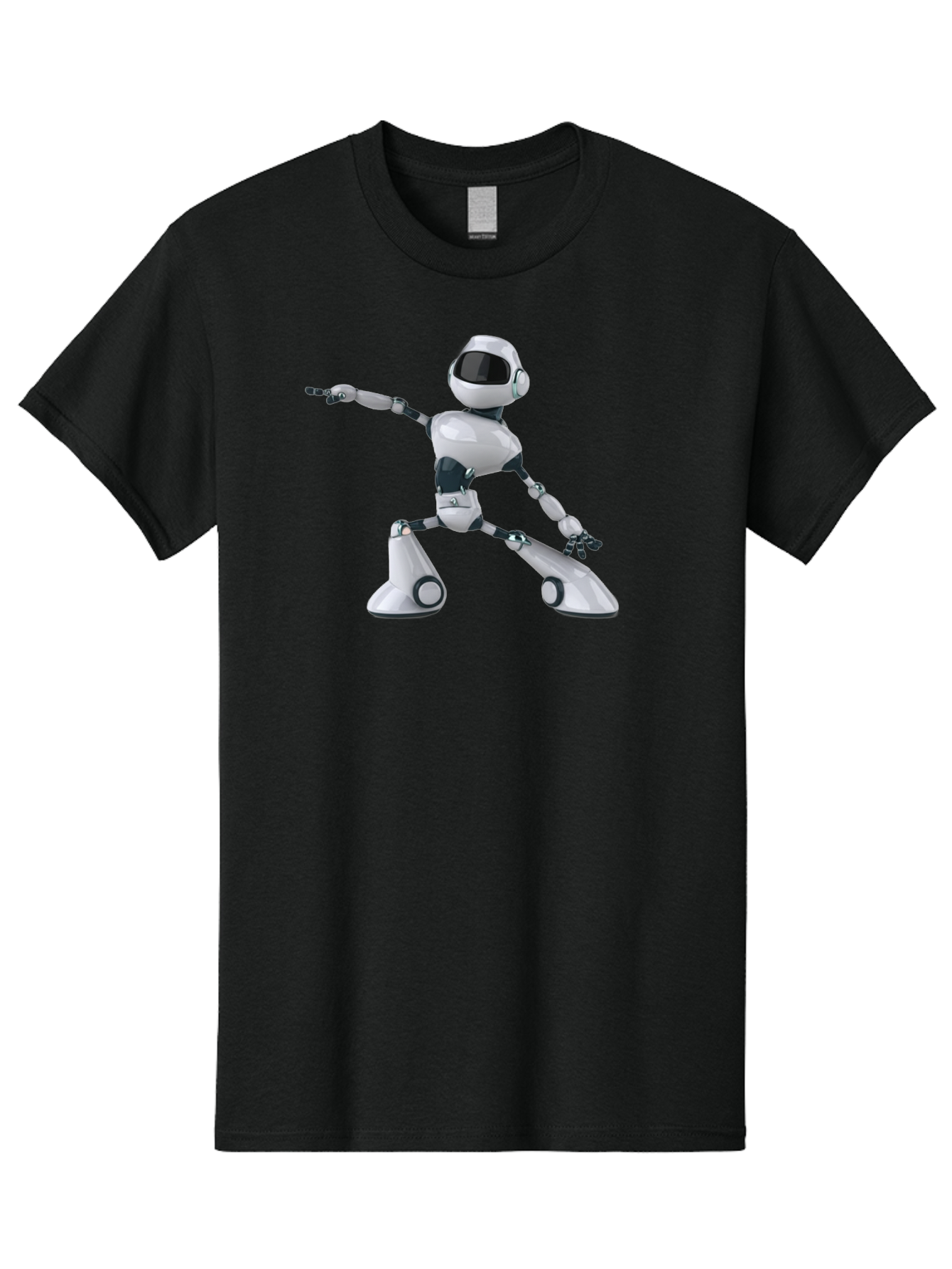 Dancing-Robot-1 Men'S Graphic Tee, 100% Cotton, Comfortable Casual Summer Wear, Machine Washable, Vintage Camera, Old Camera, Antique Camera, Black Camera, Classic Photography, Photography Equipment, Nostalgic Device, Film Camera, Camera Art Bay156 3