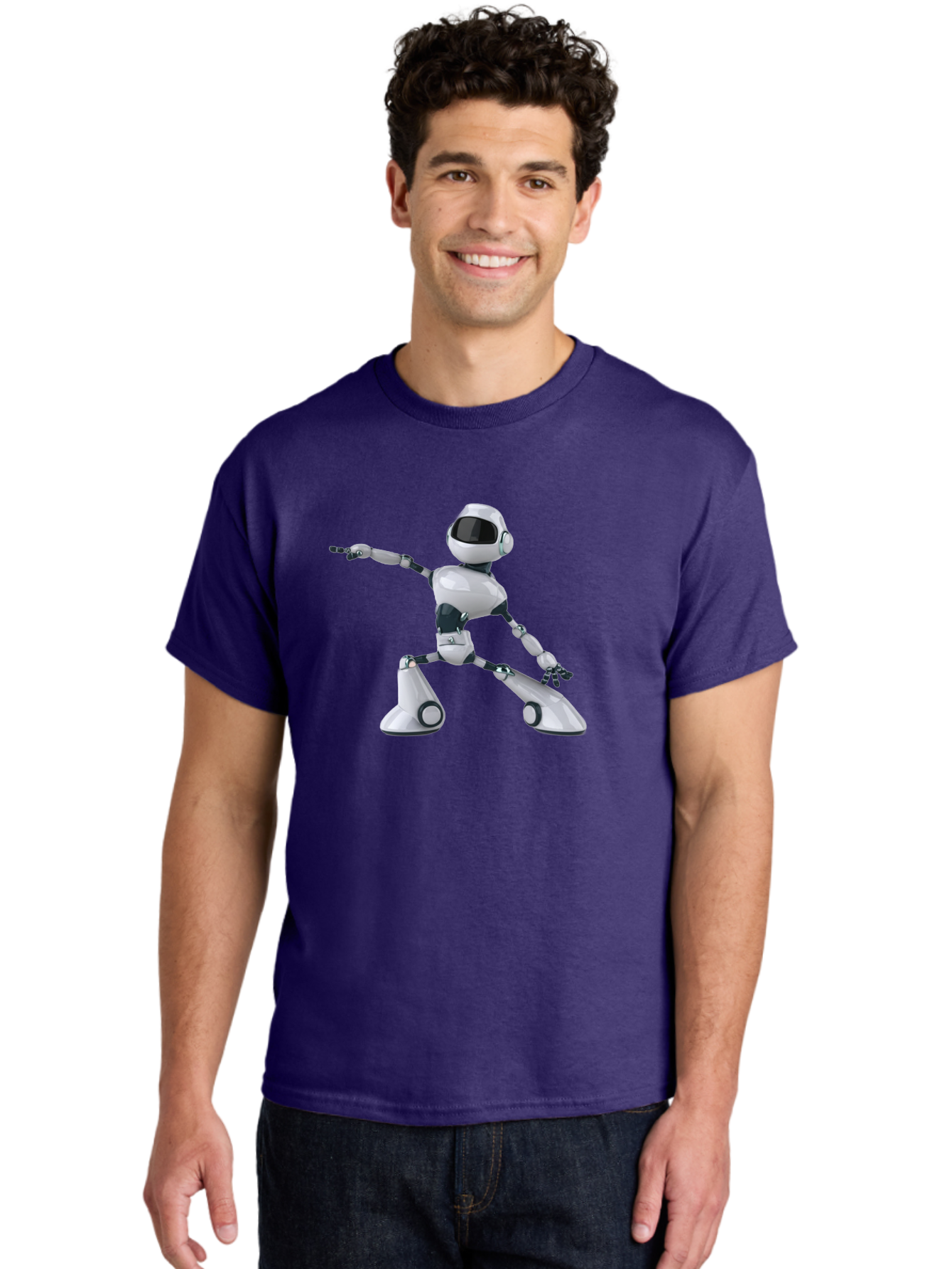 Dancing-Robot-1 Men'S Graphic Tee, 100% Cotton, Comfortable Casual Summer Wear, Machine Washable, Vintage Camera, Old Camera, Antique Camera, Black Camera, Classic Photography, Photography Equipment, Nostalgic Device, Film Camera, Camera Art Bay156 23