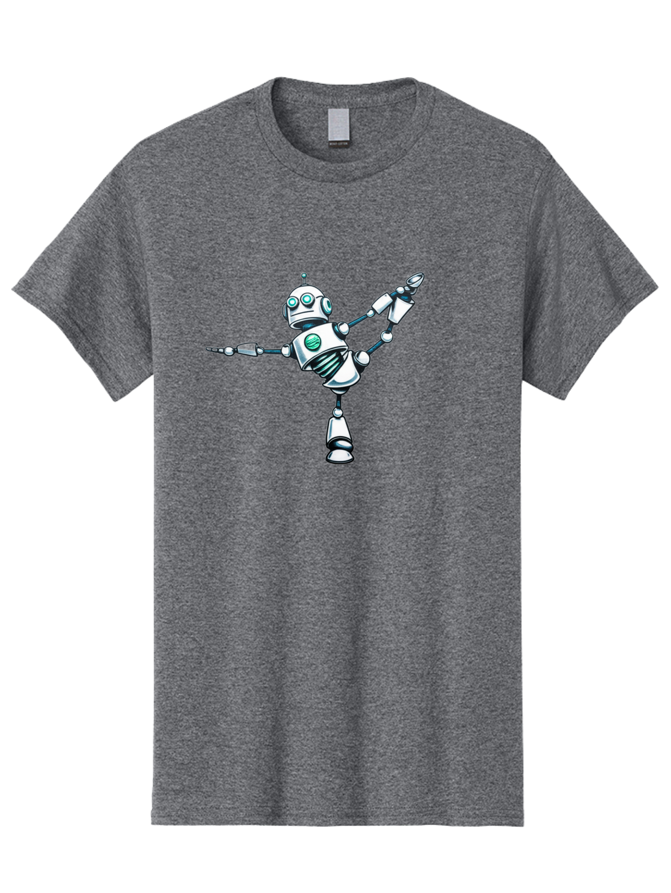 Dancing-Robot-2 Men'S Graphic Tee, 100% Cotton, Comfortable Casual Summer Wear, Machine Washable, Vintage Camera, Old Camera, Antique Camera, Black Camera, Classic Photography, Photography Equipment, Nostalgic Device, Film Camera, Camera Art Bay157 10