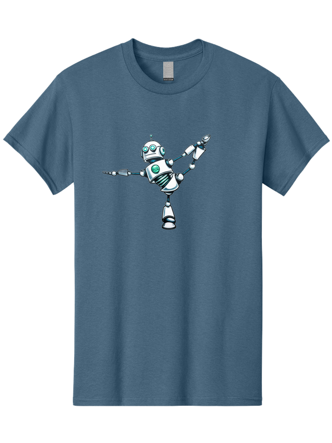 Dancing-Robot-2 Men'S Graphic Tee, 100% Cotton, Comfortable Casual Summer Wear, Machine Washable, Vintage Camera, Old Camera, Antique Camera, Black Camera, Classic Photography, Photography Equipment, Nostalgic Device, Film Camera, Camera Art Bay157 3