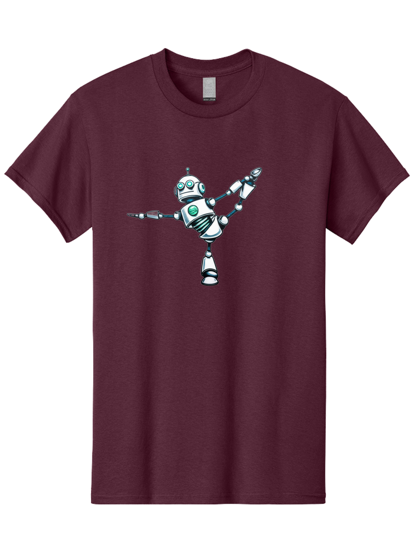 Dancing-Robot-2 Men'S Graphic Tee, 100% Cotton, Comfortable Casual Summer Wear, Machine Washable, Vintage Camera, Old Camera, Antique Camera, Black Camera, Classic Photography, Photography Equipment, Nostalgic Device, Film Camera, Camera Art Bay157 15