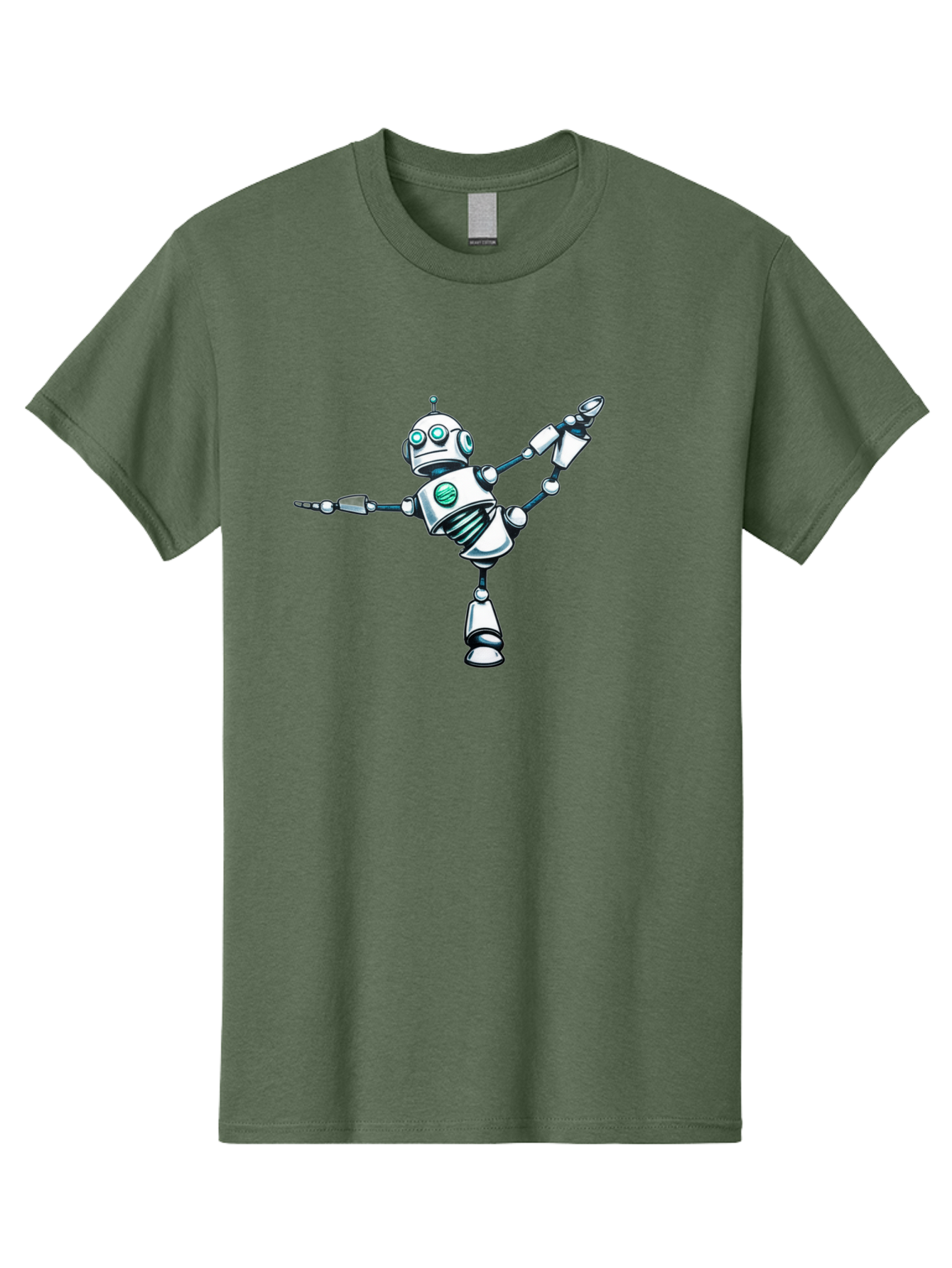 Dancing-Robot-2 Men'S Graphic Tee, 100% Cotton, Comfortable Casual Summer Wear, Machine Washable, Vintage Camera, Old Camera, Antique Camera, Black Camera, Classic Photography, Photography Equipment, Nostalgic Device, Film Camera, Camera Art Bay157