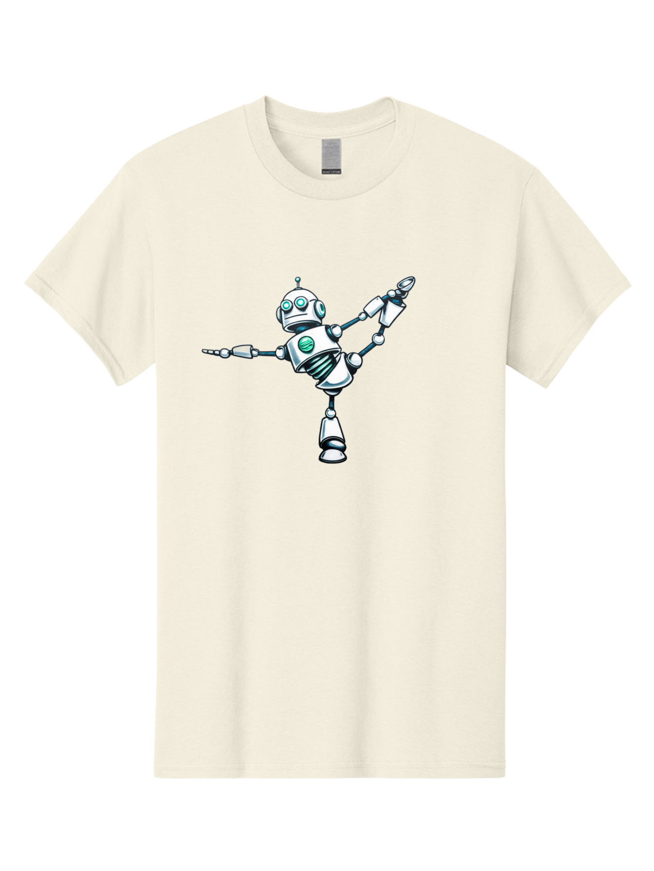 Dancing-Robot-2 Men'S Graphic Tee, 100% Cotton, Comfortable Casual Summer Wear, Machine Washable, Vintage Camera, Old Camera, Antique Camera, Black Camera, Classic Photography, Photography Equipment, Nostalgic Device, Film Camera, Camera Art Bay157 11