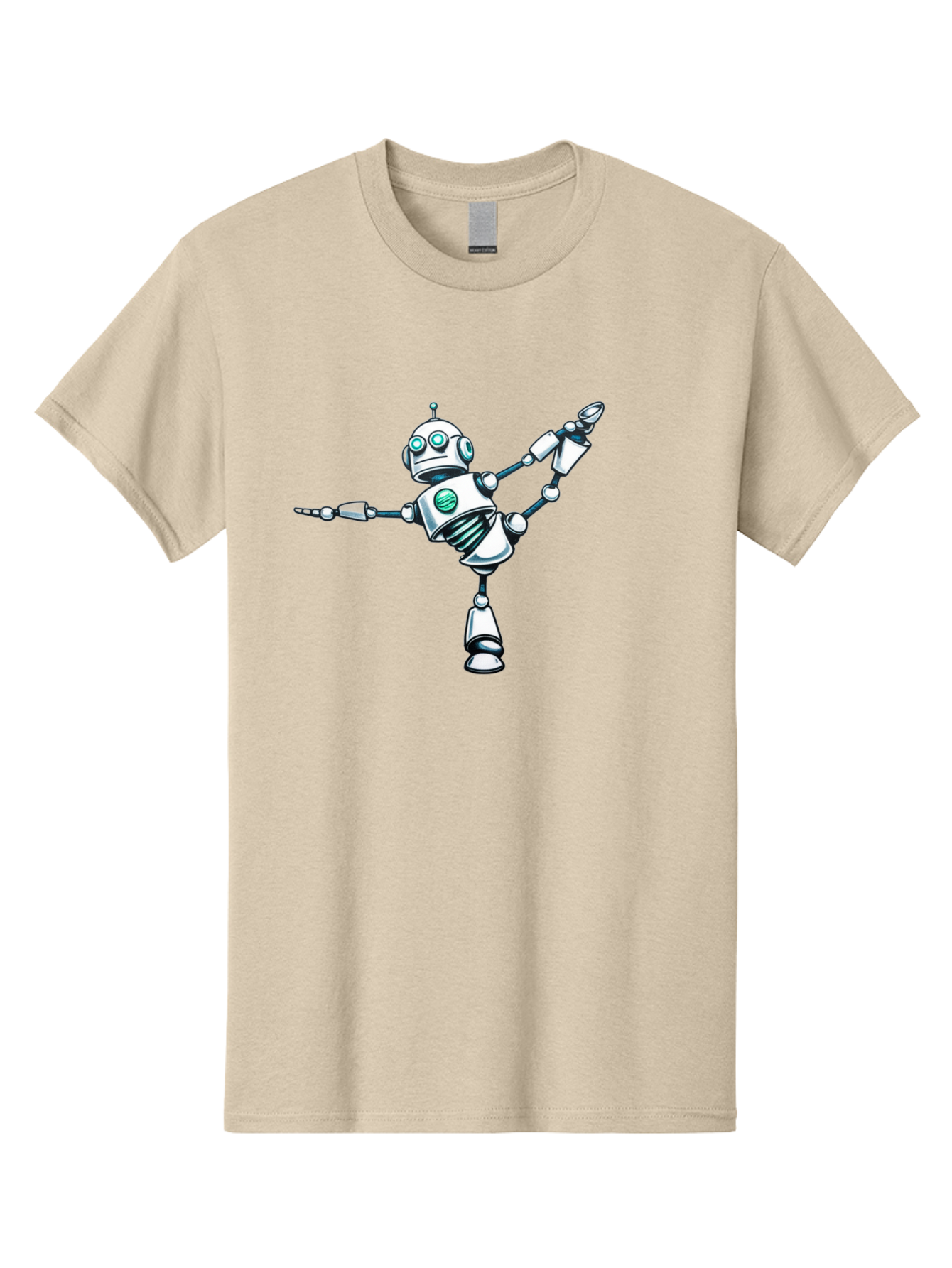Dancing-Robot-2 Men'S Graphic Tee, 100% Cotton, Comfortable Casual Summer Wear, Machine Washable, Vintage Camera, Old Camera, Antique Camera, Black Camera, Classic Photography, Photography Equipment, Nostalgic Device, Film Camera, Camera Art Bay157