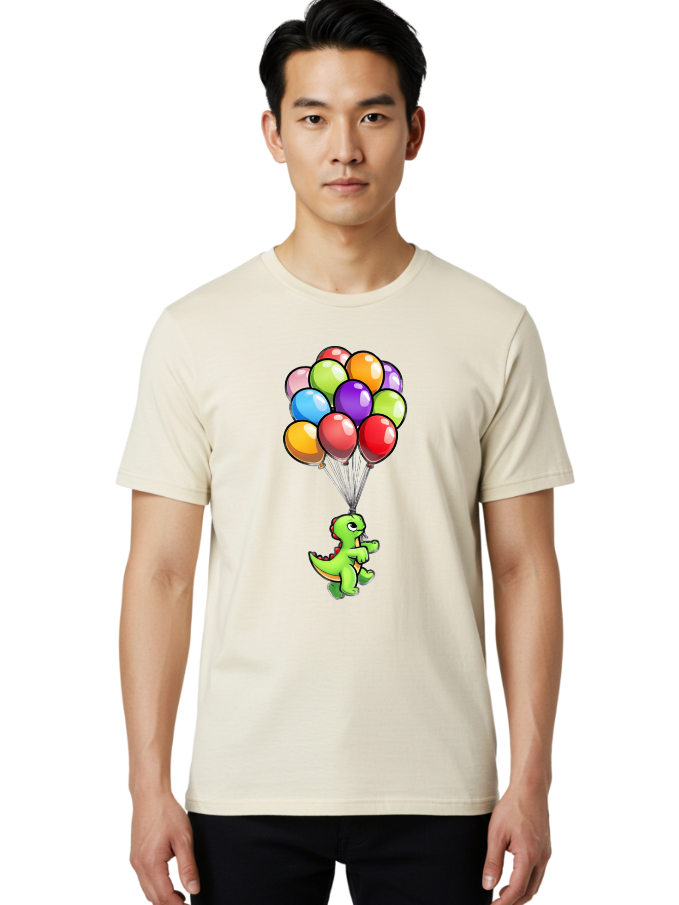 Dinosaur-With-Balloons Men'S Graphic Tee, 100% Cotton, Comfortable Casual Summer Wear, Machine Washable, Vintage Camera, Old Camera, Antique Camera, Black Camera, Classic Photography, Photography Equipment, Nostalgic Device, Film Camera, Bay171 27