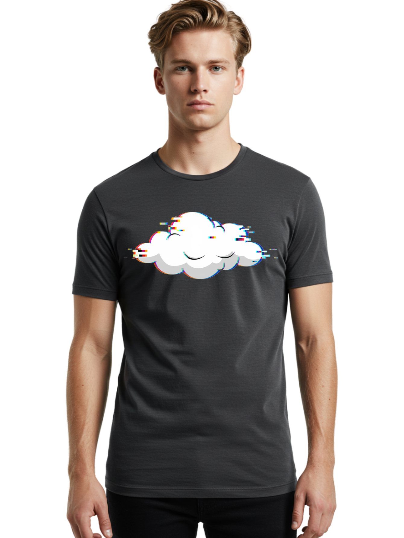Distressed-Cloud Men'S Graphic Tee, 100% Cotton, Comfortable Casual Summer Wear, Machine Washable, Vintage Camera, Old Camera, Antique Camera, Black Camera, Classic Photography, Photography Equipment, Nostalgic Device, Film Camera, Camera Art Bay174 23