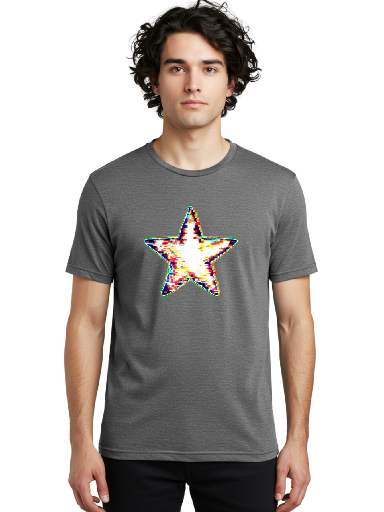 Distressed-Star Men'S Graphic Tee, 100% Cotton, Comfortable Casual Summer Wear, Machine Washable, Vintage Camera, Old Camera, Antique Camera, Black Camera, Classic Photography, Photography Equipment, Nostalgic Device, Film Camera, Camera Art Bay175 21