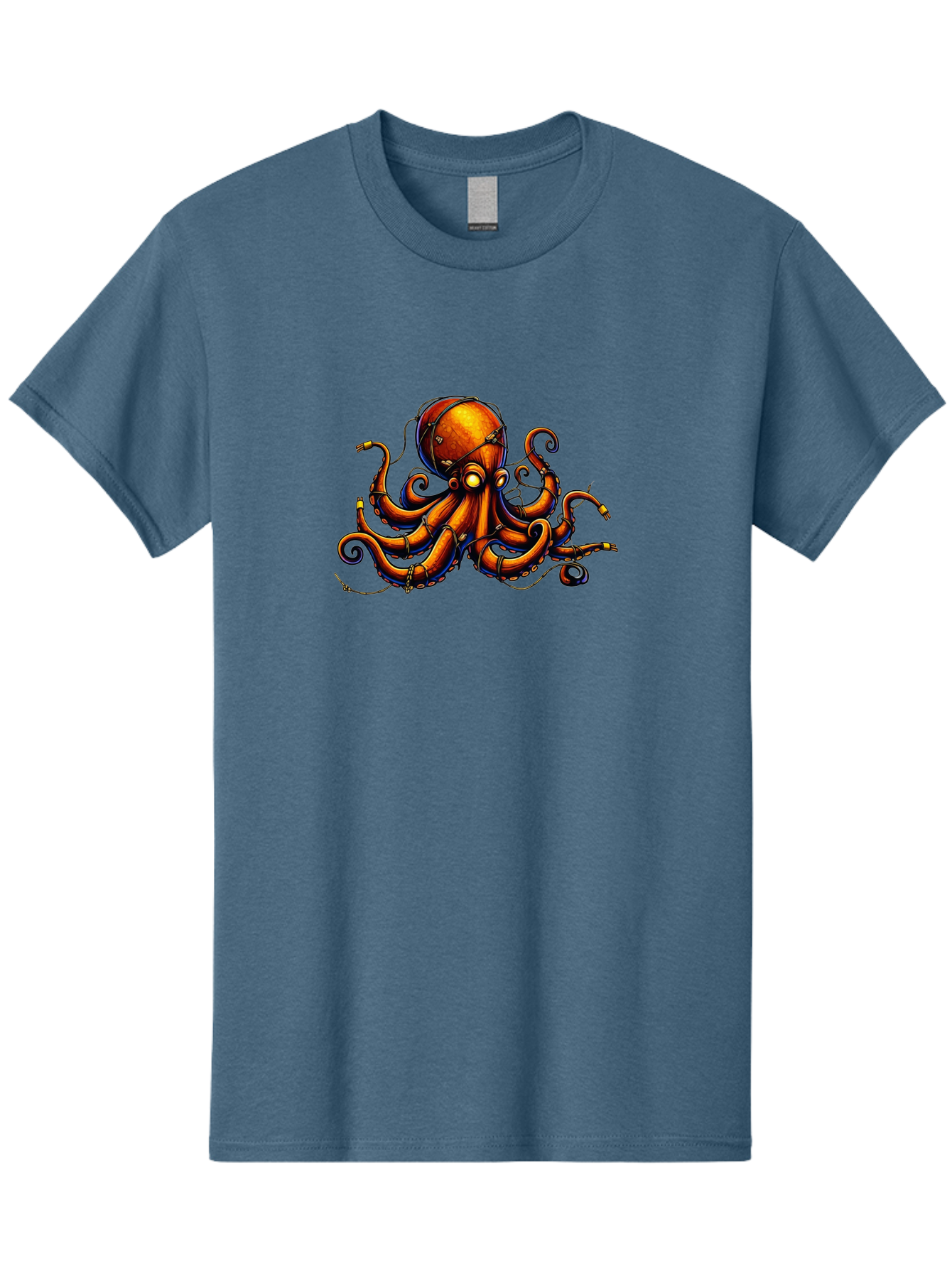 Diving-Octopus Men'S Graphic Tee, 100% Cotton, Comfortable Casual Summer Wear, Machine Washable, Vintage Camera, Old Camera, Antique Camera, Black Camera, Classic Photography, Photography Equipment, Nostalgic Device, Film Camera, Camera Art Bay176 7