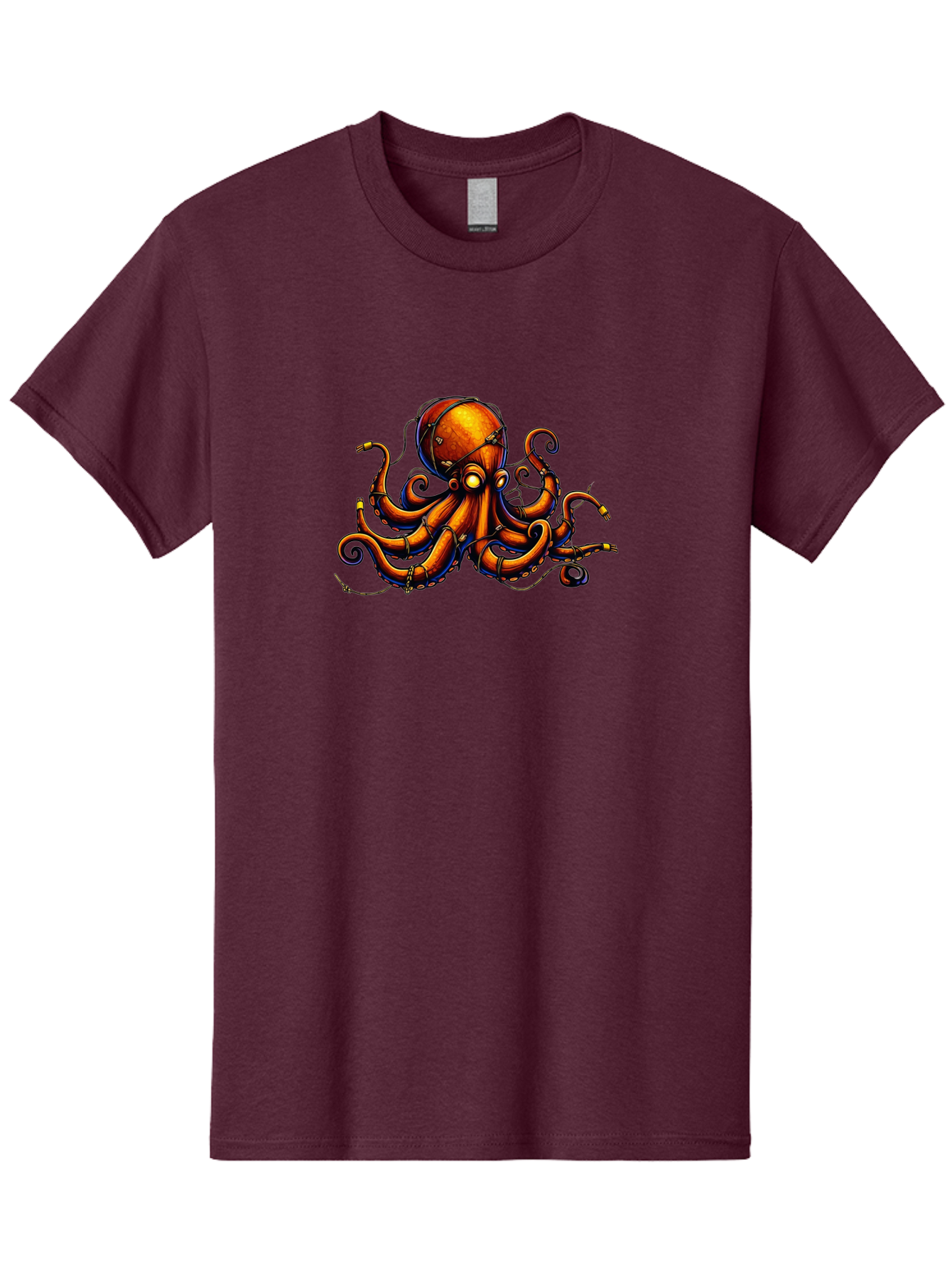 Diving-Octopus Men'S Graphic Tee, 100% Cotton, Comfortable Casual Summer Wear, Machine Washable, Vintage Camera, Old Camera, Antique Camera, Black Camera, Classic Photography, Photography Equipment, Nostalgic Device, Film Camera, Camera Art Bay176 4