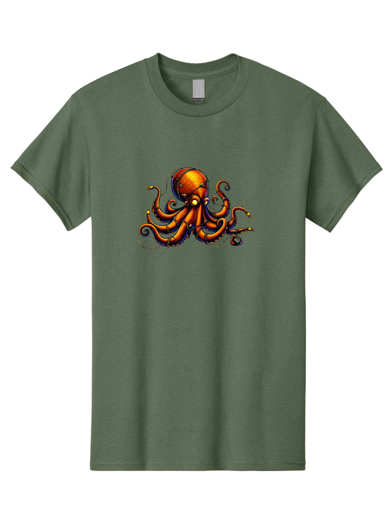 Diving-Octopus Men'S Graphic Tee, 100% Cotton, Comfortable Casual Summer Wear, Machine Washable, Vintage Camera, Old Camera, Antique Camera, Black Camera, Classic Photography, Photography Equipment, Nostalgic Device, Film Camera, Camera Art Bay176