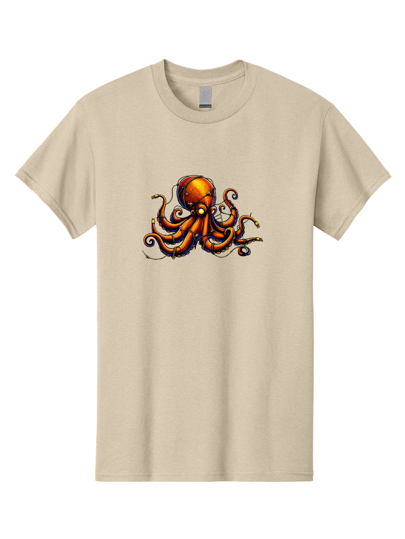 Diving-Octopus Men'S Graphic Tee, 100% Cotton, Comfortable Casual Summer Wear, Machine Washable, Vintage Camera, Old Camera, Antique Camera, Black Camera, Classic Photography, Photography Equipment, Nostalgic Device, Film Camera, Camera Art Bay176