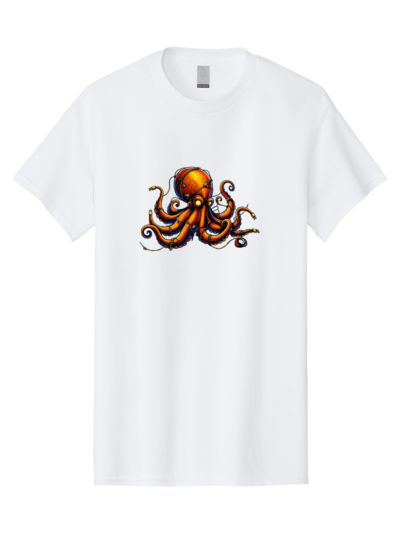 Diving-Octopus Men'S Graphic Tee, 100% Cotton, Comfortable Casual Summer Wear, Machine Washable, Vintage Camera, Old Camera, Antique Camera, Black Camera, Classic Photography, Photography Equipment, Nostalgic Device, Film Camera, Camera Art Bay176 9