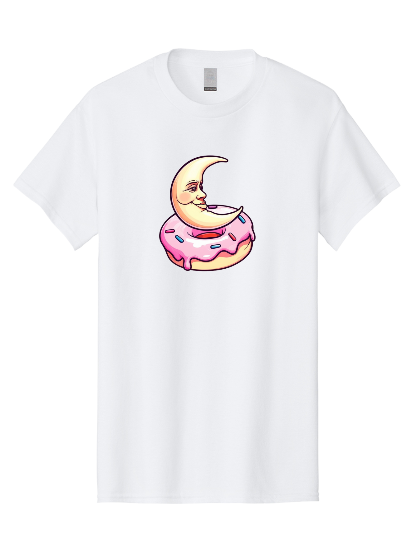 Donut-Moon Men'S Graphic Tee, 100% Cotton, Comfortable Casual Summer Wear, Machine Washable, Vintage Camera, Old Camera, Antique Camera, Black Camera, Classic Photography, Photography Equipment, Nostalgic Device, Film Camera, Camera Art Bay180