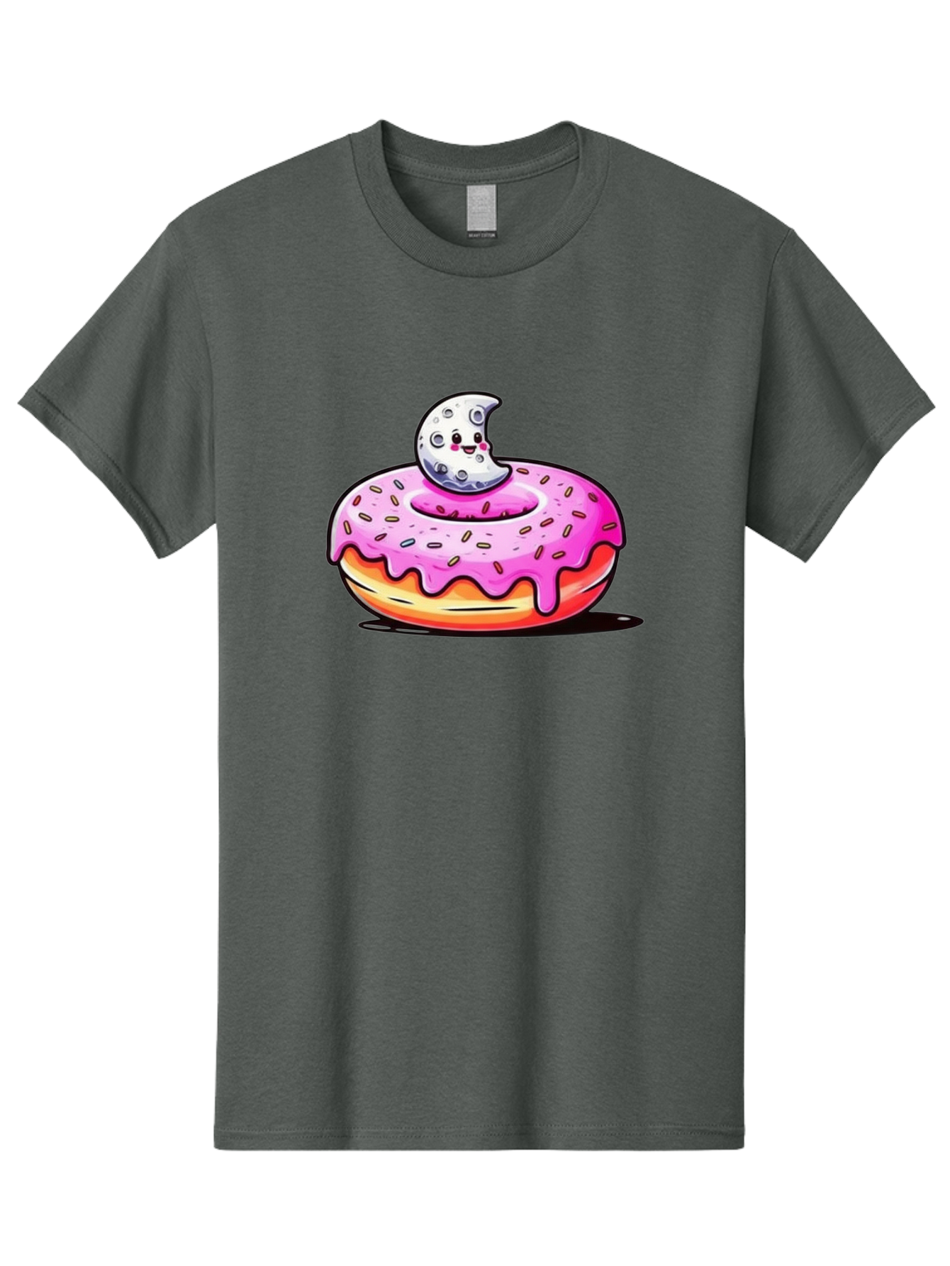 Donut-With-Moon Men'S Graphic Tee, 100% Cotton, Comfortable Casual Summer Wear, Machine Washable, Vintage Camera, Old Camera, Antique Camera, Black Camera, Classic Photography, Photography Equipment, Nostalgic Device, Film Camera, Camera Art Bay181 3