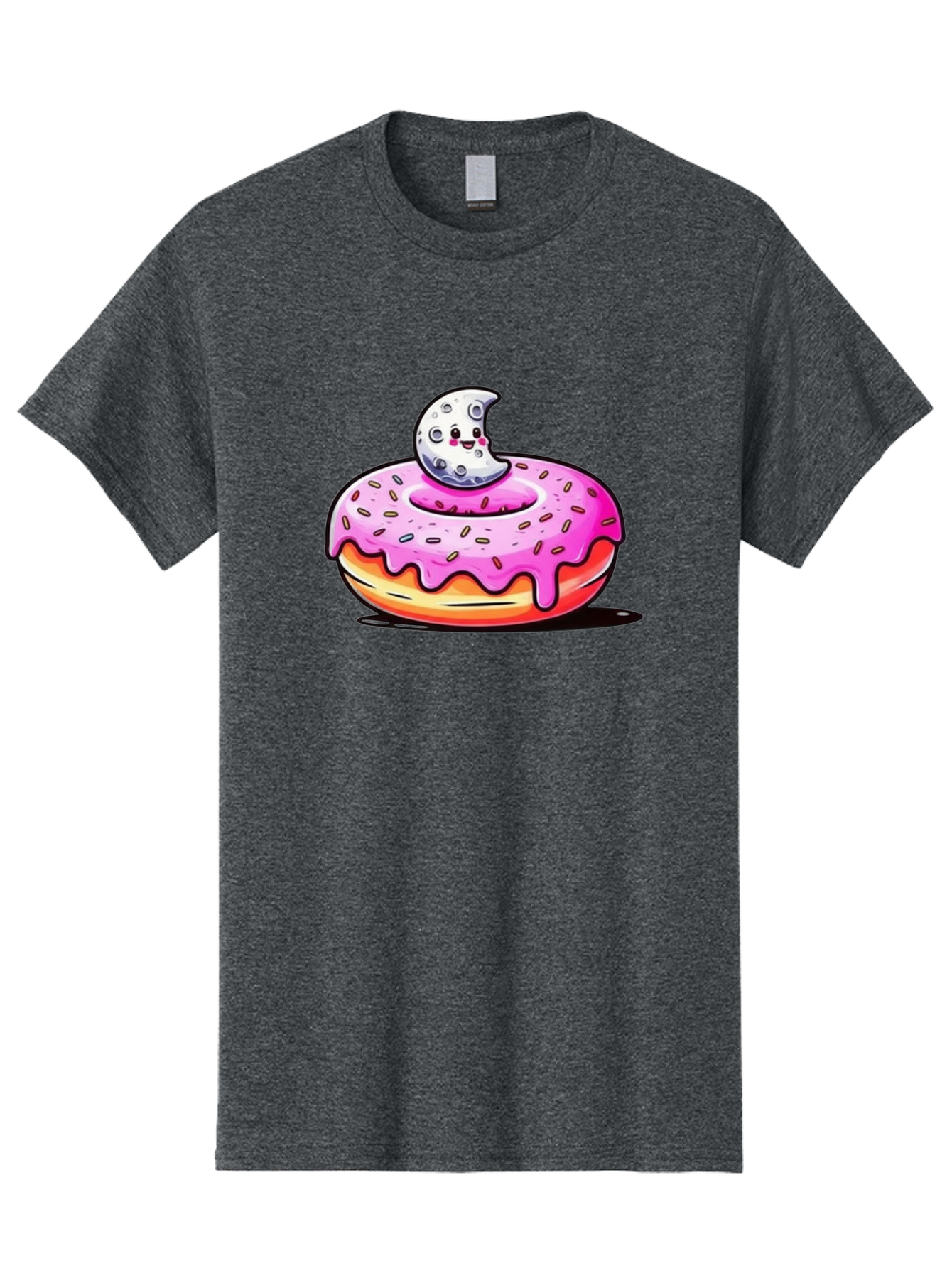 Donut-With-Moon Men'S Graphic Tee, 100% Cotton, Comfortable Casual Summer Wear, Machine Washable, Vintage Camera, Old Camera, Antique Camera, Black Camera, Classic Photography, Photography Equipment, Nostalgic Device, Film Camera, Camera Art Bay181 13