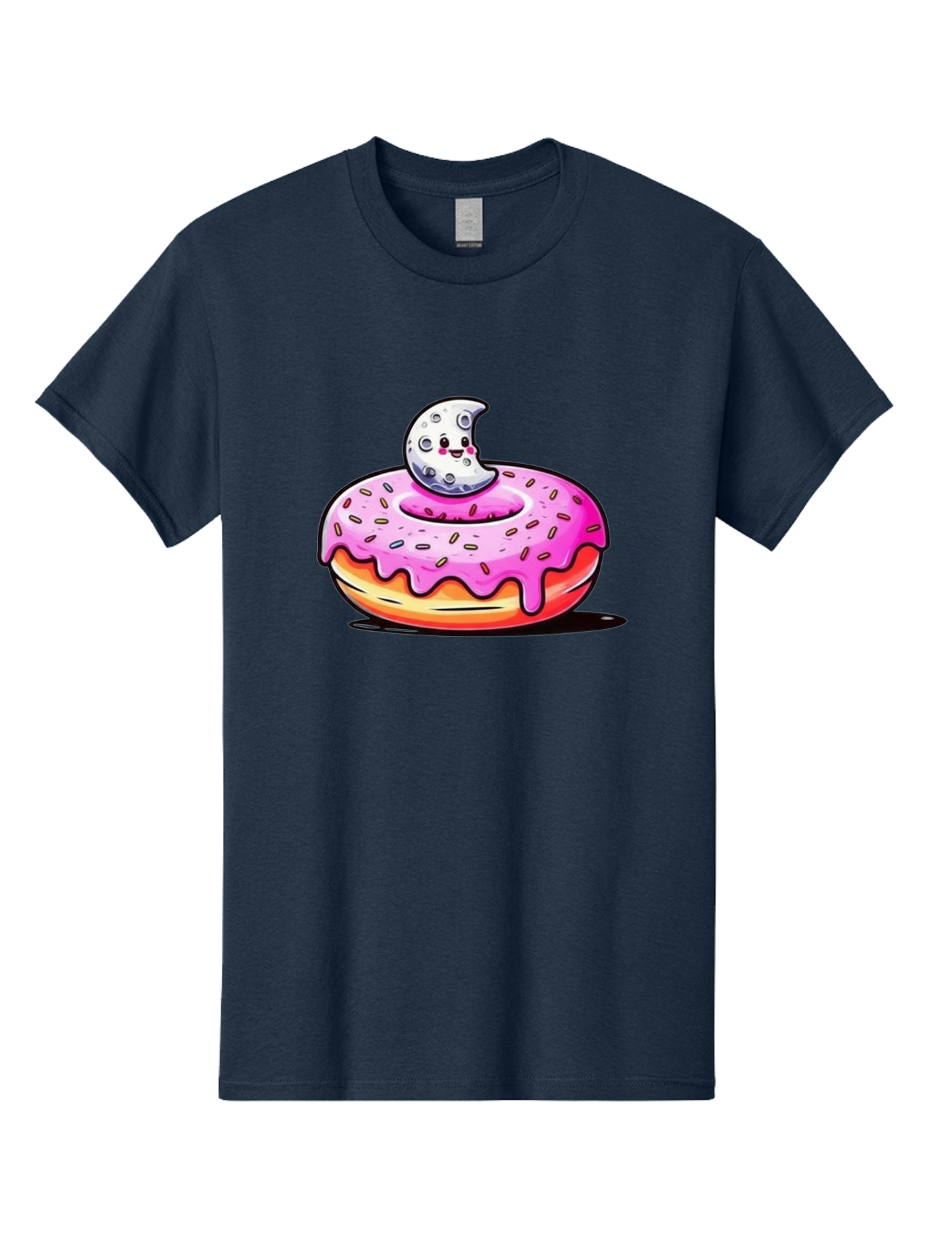Donut-With-Moon Men'S Graphic Tee, 100% Cotton, Comfortable Casual Summer Wear, Machine Washable, Vintage Camera, Old Camera, Antique Camera, Black Camera, Classic Photography, Photography Equipment, Nostalgic Device, Film Camera, Camera Art Bay181 10