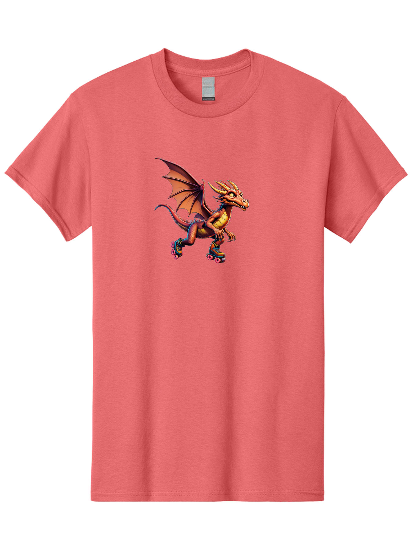 Dragon-On-Rollerskates-1 Men'S Graphic Tee, 100% Cotton, Comfortable Casual Summer Wear, Machine Washable, Vintage Camera, Old Camera, Antique Camera, Black Camera, Classic Photography, Photography Equipment, Nostalgic Device, Film Camera, Bay198 5