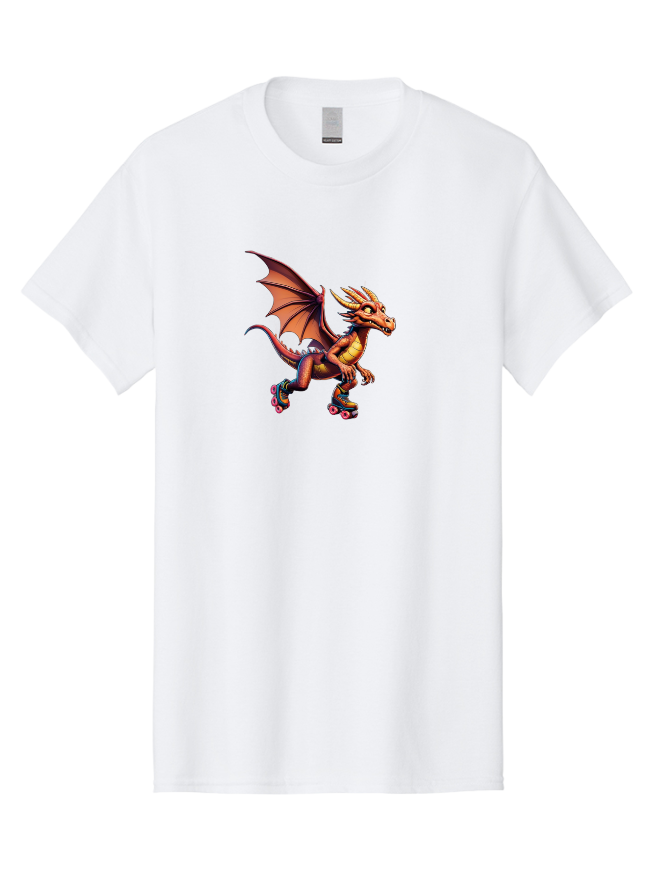 Dragon-On-Rollerskates-1 Men'S Graphic Tee, 100% Cotton, Comfortable Casual Summer Wear, Machine Washable, Vintage Camera, Old Camera, Antique Camera, Black Camera, Classic Photography, Photography Equipment, Nostalgic Device, Film Camera, Bay198